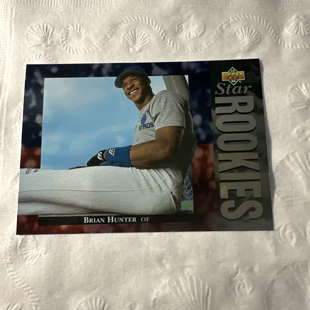 1994 Upper Deck Star Rookie #16 Brian Hunter RC Houston Astros Rookie Card 115